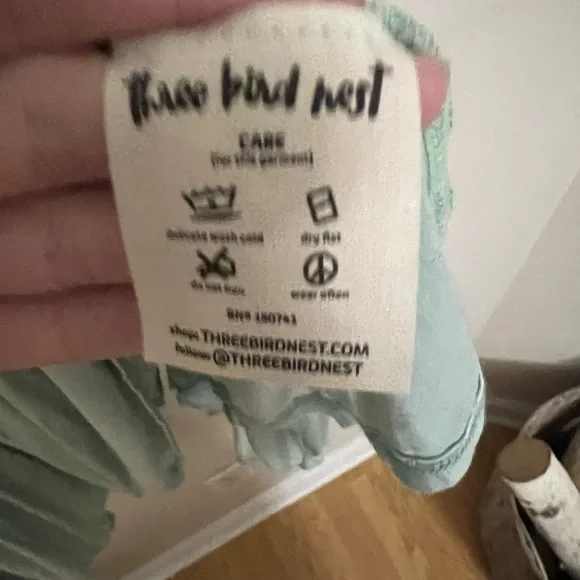 Three Bird Nest - Forever Beaty Maxi Skirt in Sage - Picture 3 of 5